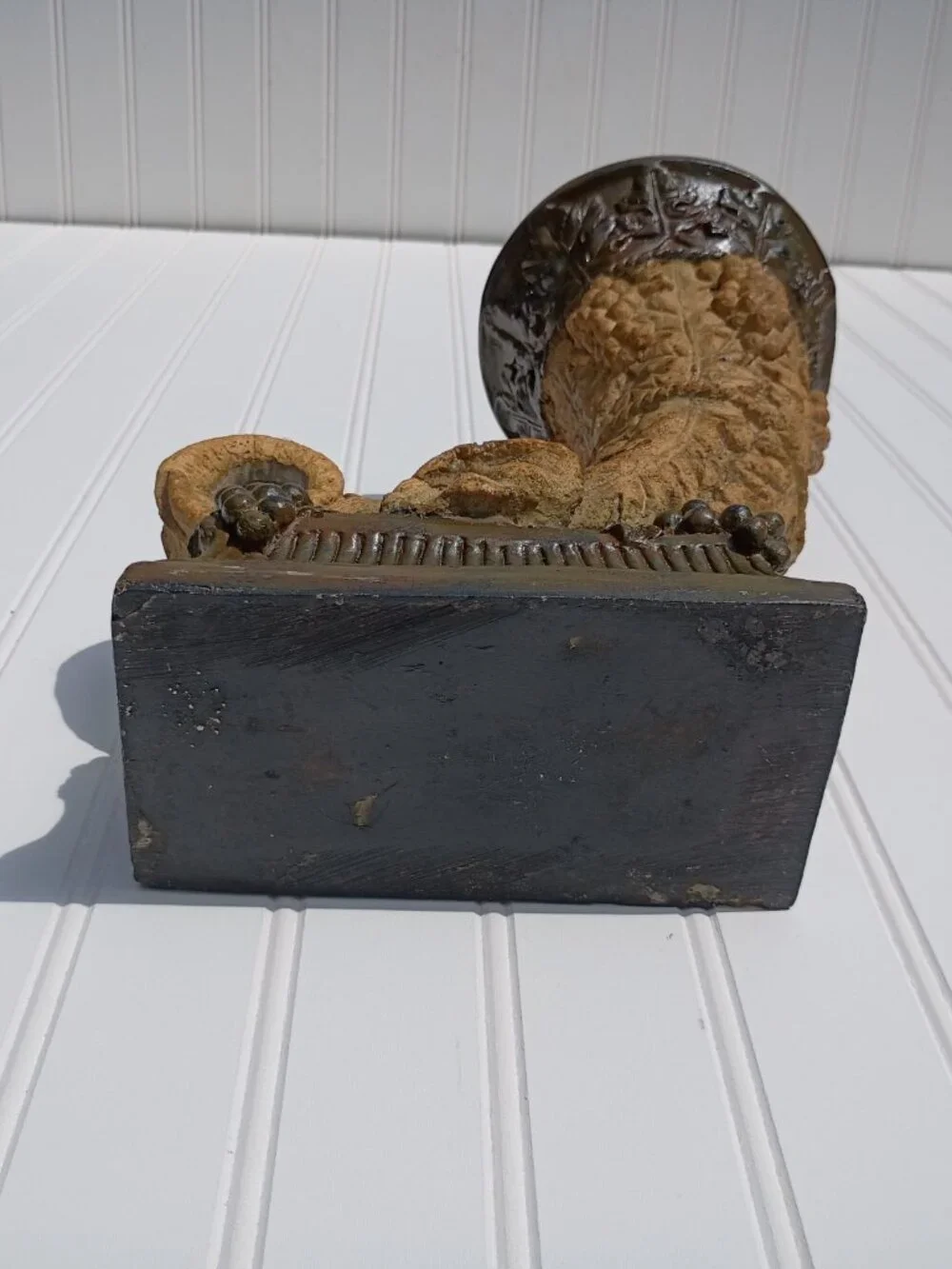 Vintage Cornucopia Elephant Planter Decorative Tabletop Horn of Plenty Vase 11